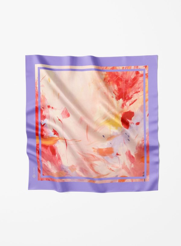 Lovers Silk Twill Scarf 90x90 cm