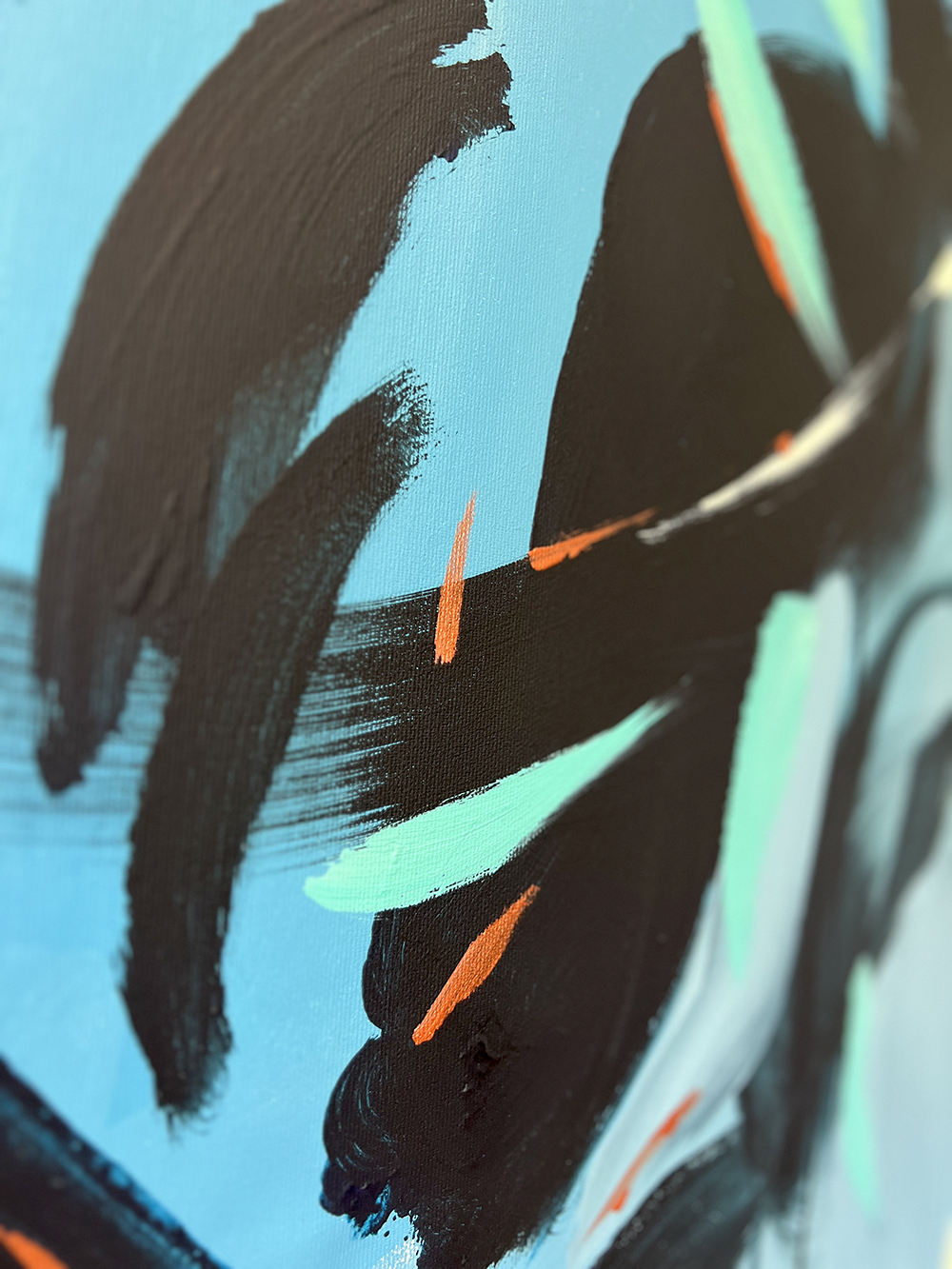 Sânmedru Large Abstract Painting 100x160cm - Image 3