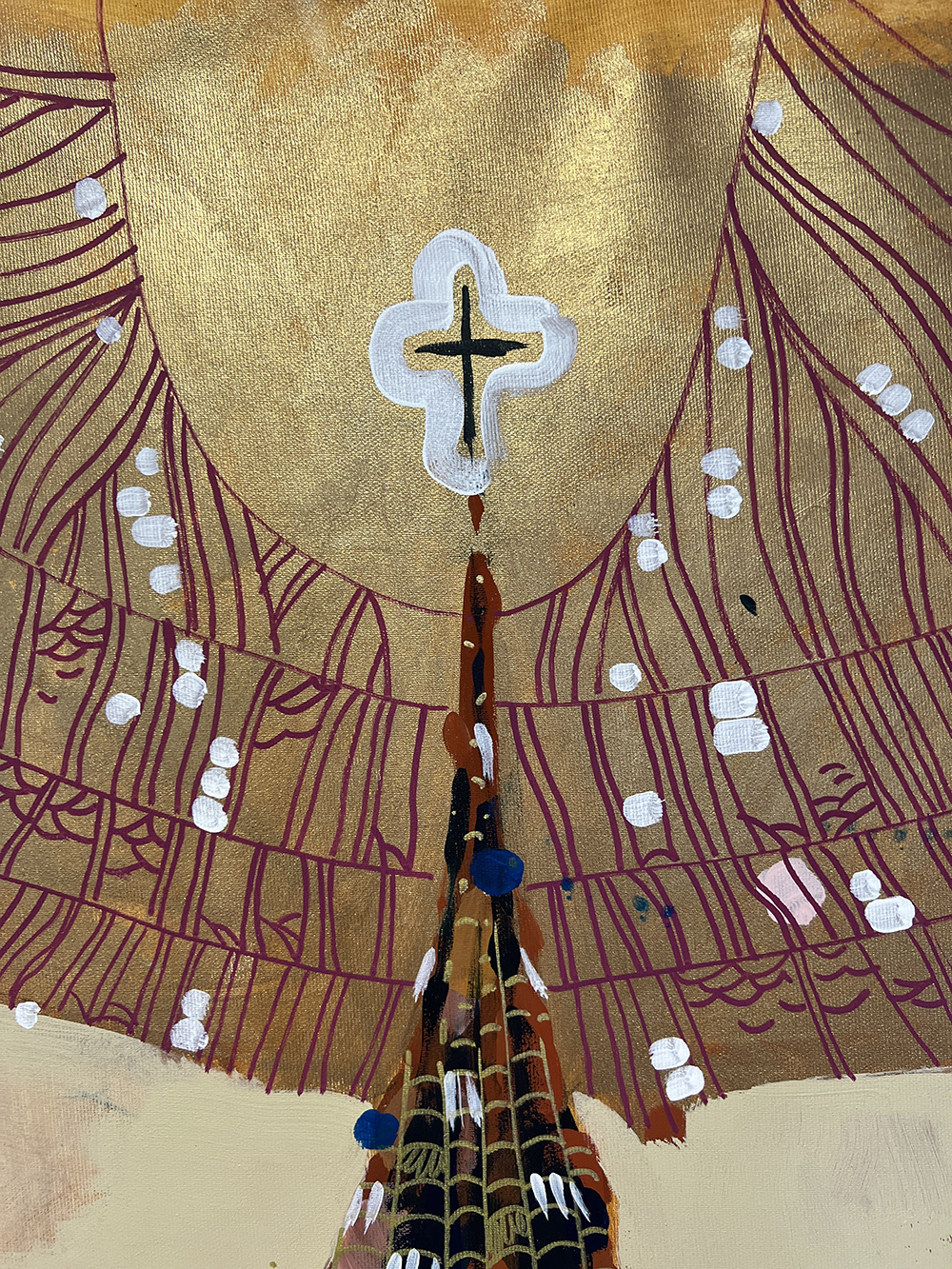 Ispas Large Abstract Painting 100x160cm - Image 4