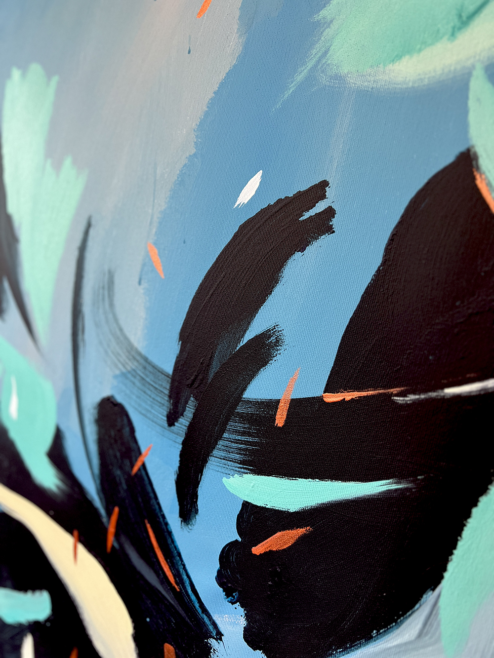 Sânmedru Large Abstract Painting 100x160cm - Image 4