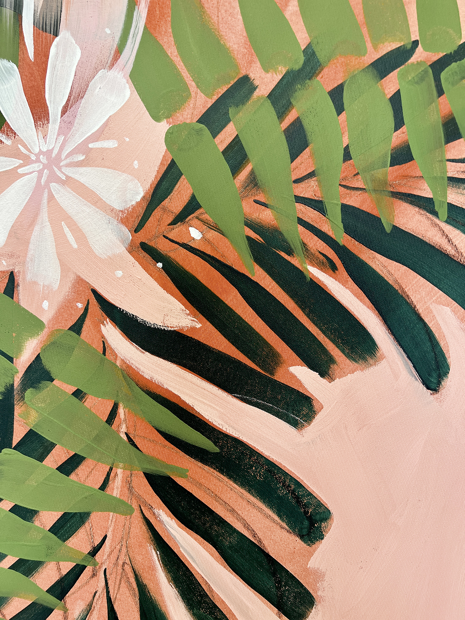 Sânziene Large Abstract Painting 100x160cm - imagine 6