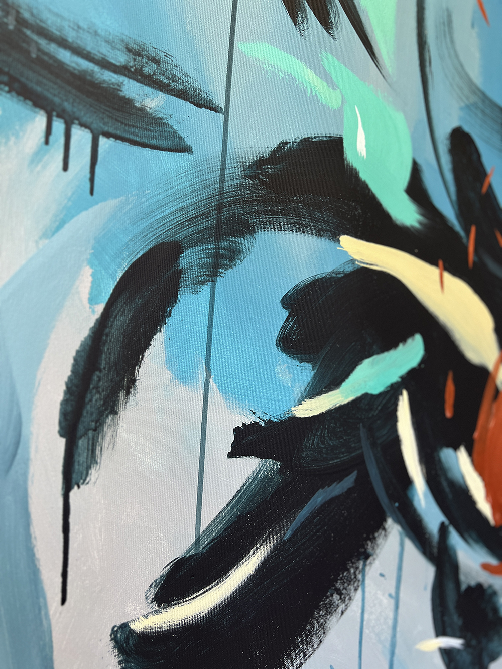 Sânmedru Large Abstract Painting 100x160cm - Image 7