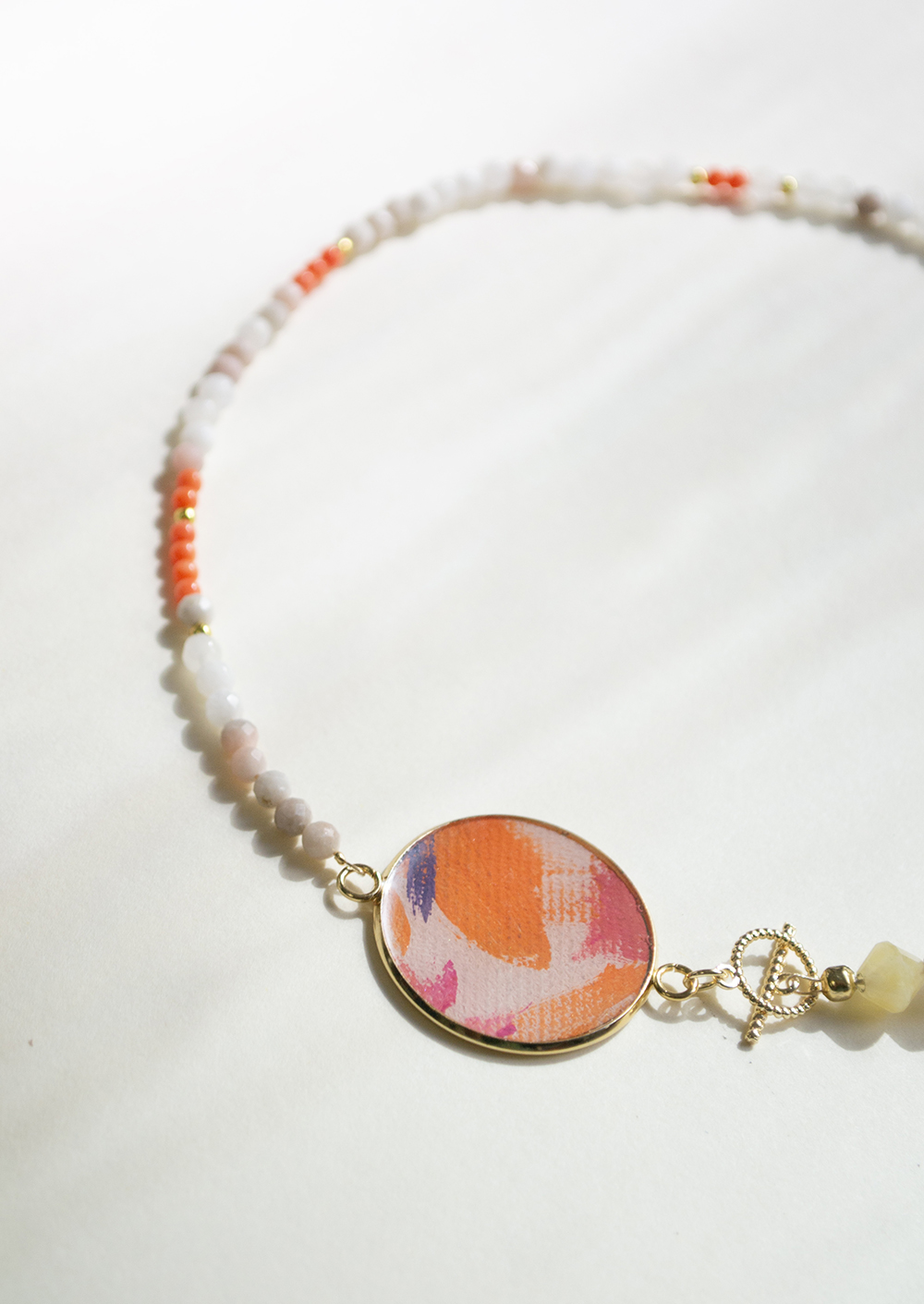 Gourmand gemstones and art necklace - Image 2