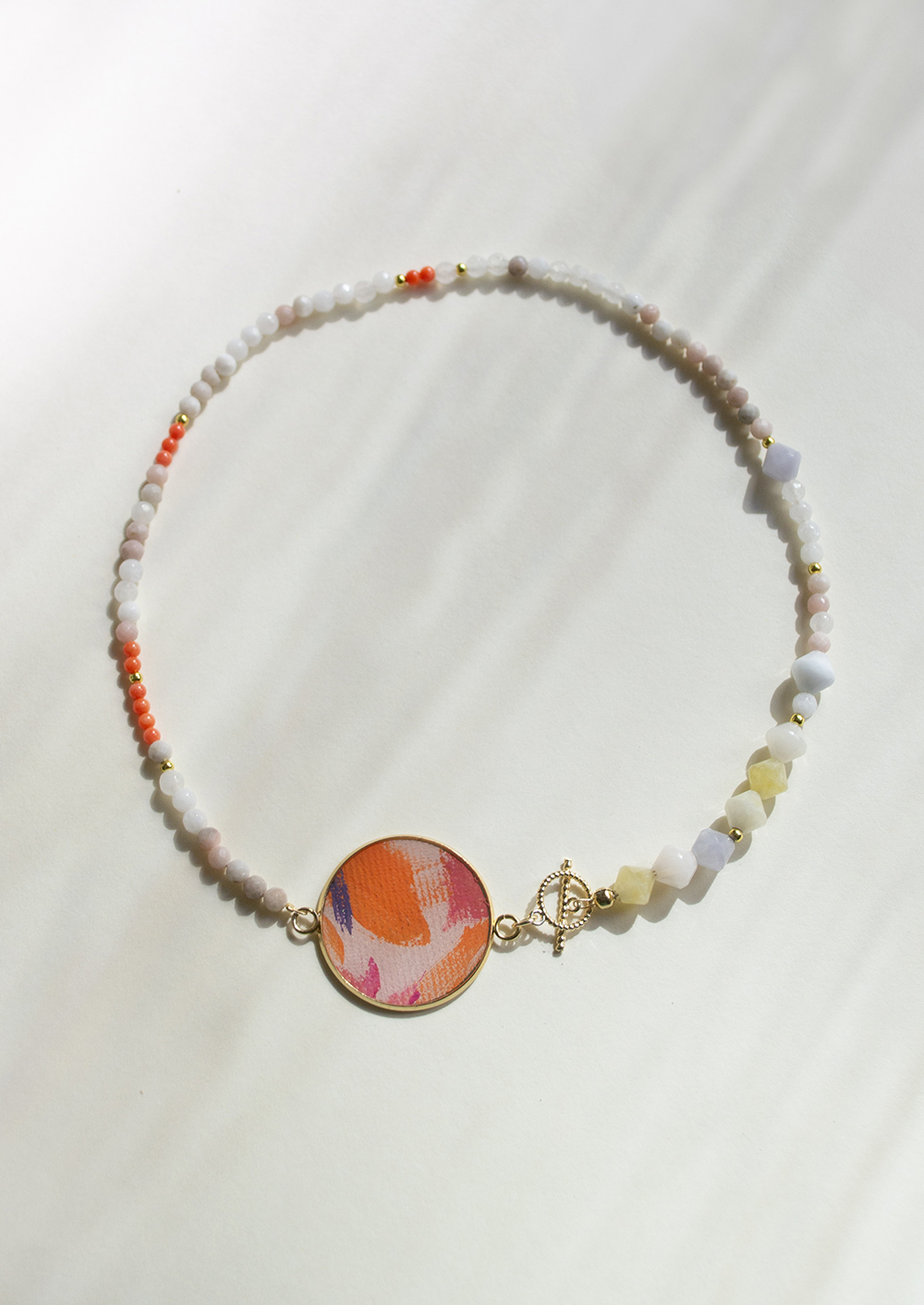 Gourmand gemstones and art necklace - Image 5