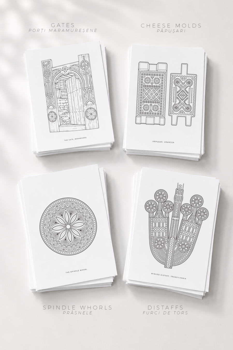 Wood Soul- Romanian Carved Wood Mandala Adult Coloring Book PDF